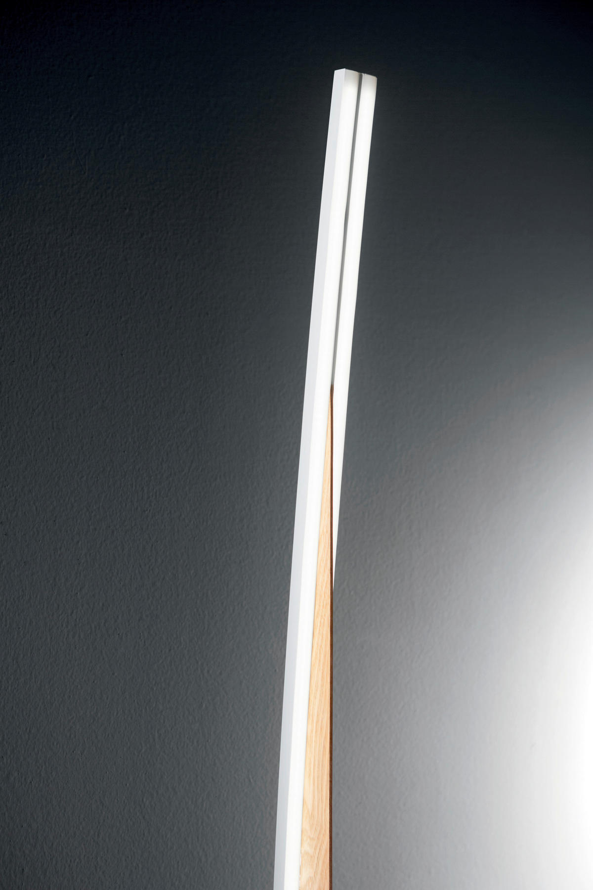 STOJEČA LED-SVETILKA  Cordoba //3000 K// - barve jesena/bela, Design, kovina/les (22/167,6cm)