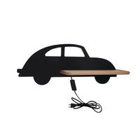 KINDERWANDLEUCHTE 43/12/15 cm   - Schwarz, Basics, Holz/Holzwerkstoff (43/12/15cm)