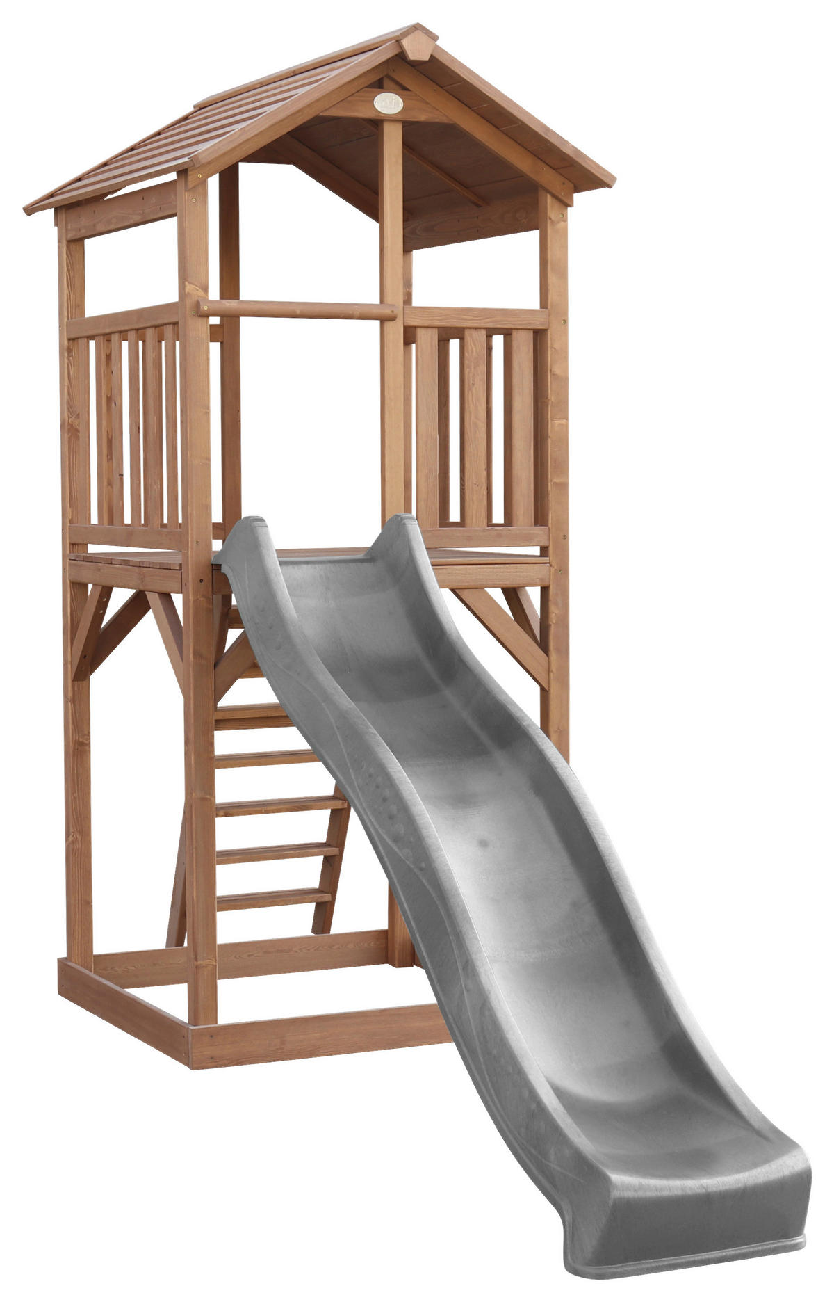 SPIELTURM 111,2/241,9/349 cm  - Braun/Grau, KONVENTIONELL, Holz/Kunststoff (111,2/241,9/349cm) - Ambia Garden