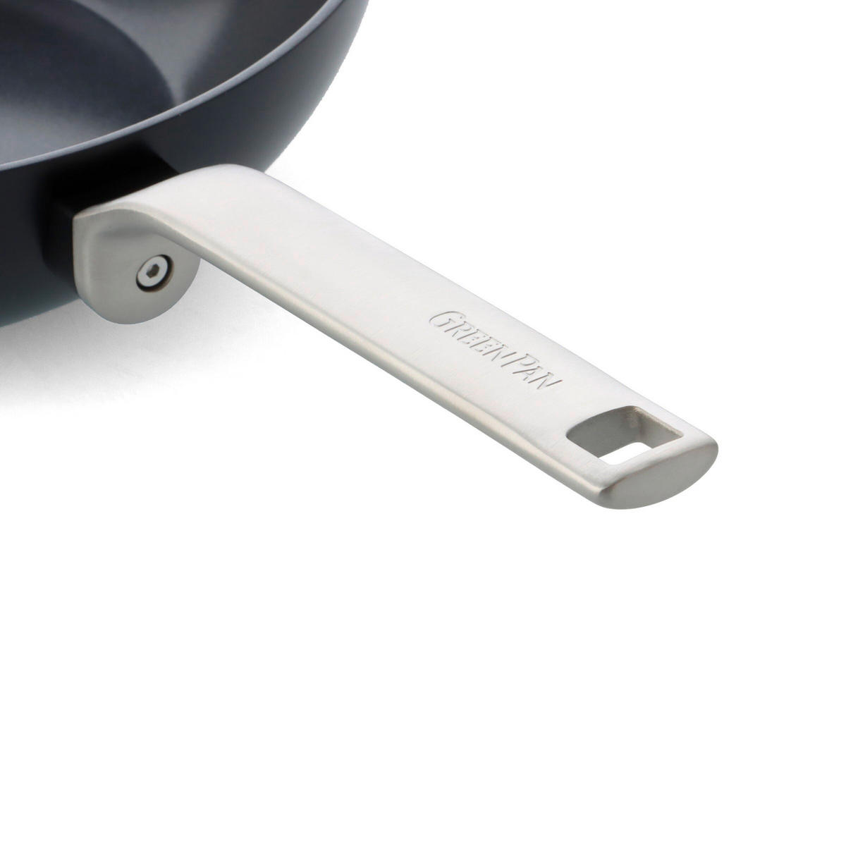 PFANNENSET Evolution Aluminium, Edelstahl 2-teilig  - Edelstahlfarben/Schwarz, Basics, Metall (20 + 28cm) - GreenPan