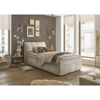 BOXSÄNG 120/200 cm  i beige  - beige/svart, Modern, trämaterial/textil (120/200cm) - MID.YOU