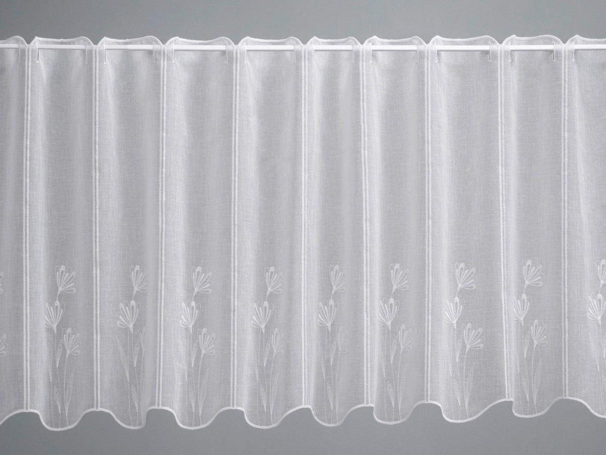 KRATKA ZAVJESA bijela   - bijela, Konvencionalno, tekstil (45cm)