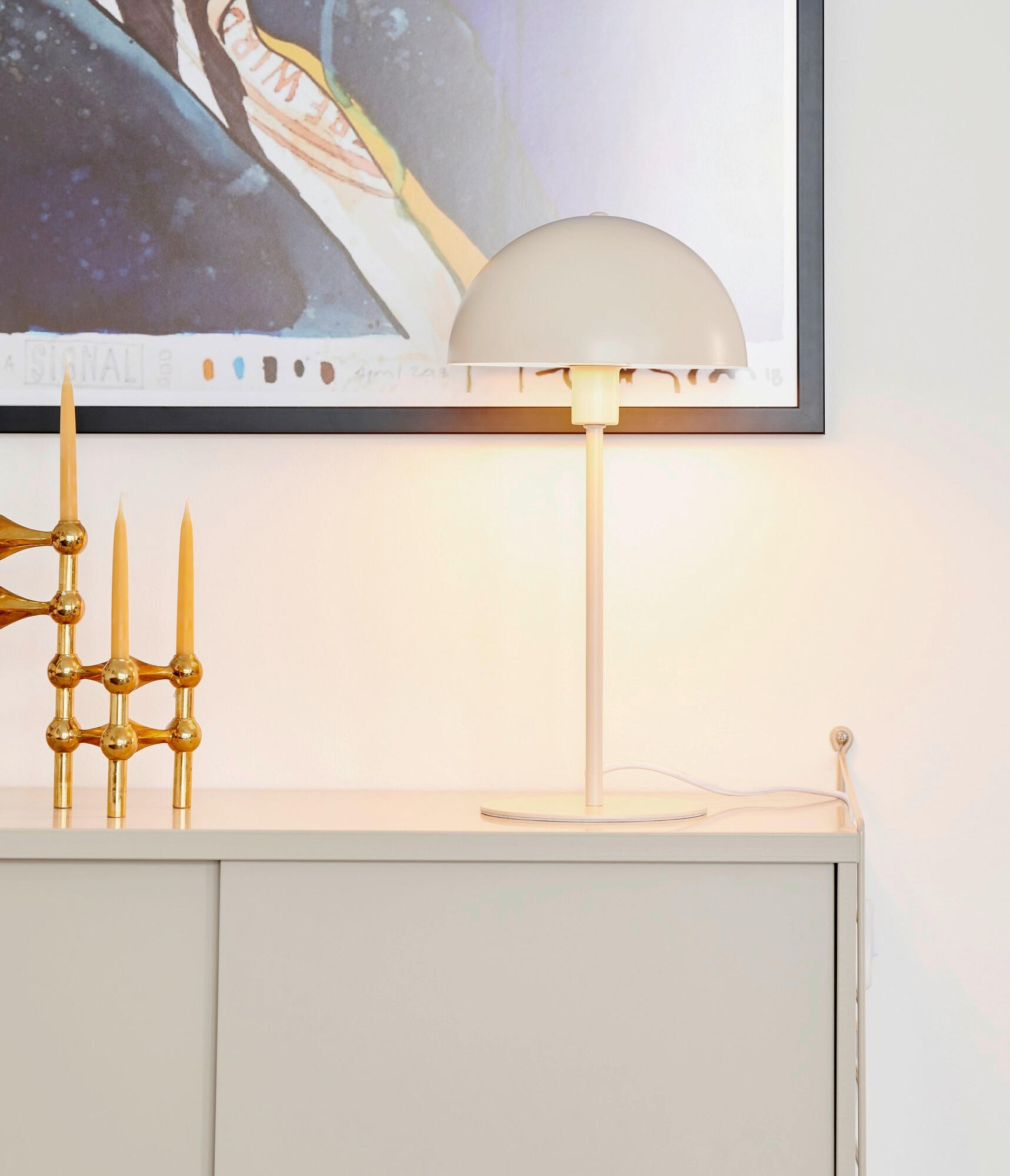 TISCHLEUCHTE 20/40 cm   - Beige, Trend, Metall (20/40cm) - Nordlux