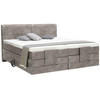 BOXSPRINGBETT 160/200 cm  in Hellgrau  - Hellgrau/Schwarz, Design, Kunststoff/Textil (160/200cm) - Hom`in