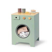 KINDERWASCHMASCHINE MIX & MATCH  - Salbeigrün/Naturfarben, Basics, Holz/Holzwerkstoff (35/31,5/48cm) - MUSTERKIND