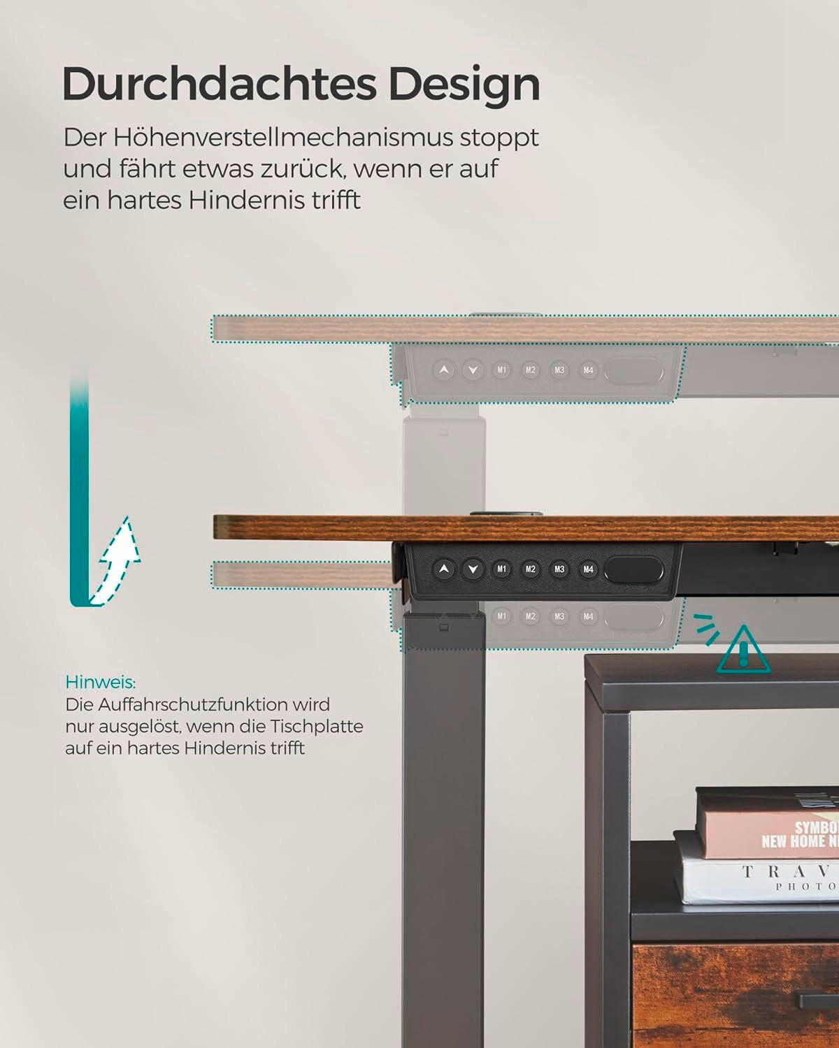COMPUTERTISCH 160/70/72-120 cm Braun, Schwarz elektrisch höhenverstellbar  - Schwarz/Braun, Basics, Holzwerkstoff/Metall (160/70/72-120cm) - Boxxx