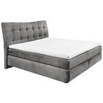 BOXSPRINGBETT 180/200 cm  in Silberfarben  - Silberfarben/Schwarz, Basics, Holzwerkstoff/Kunststoff (180/200cm) - Esposa