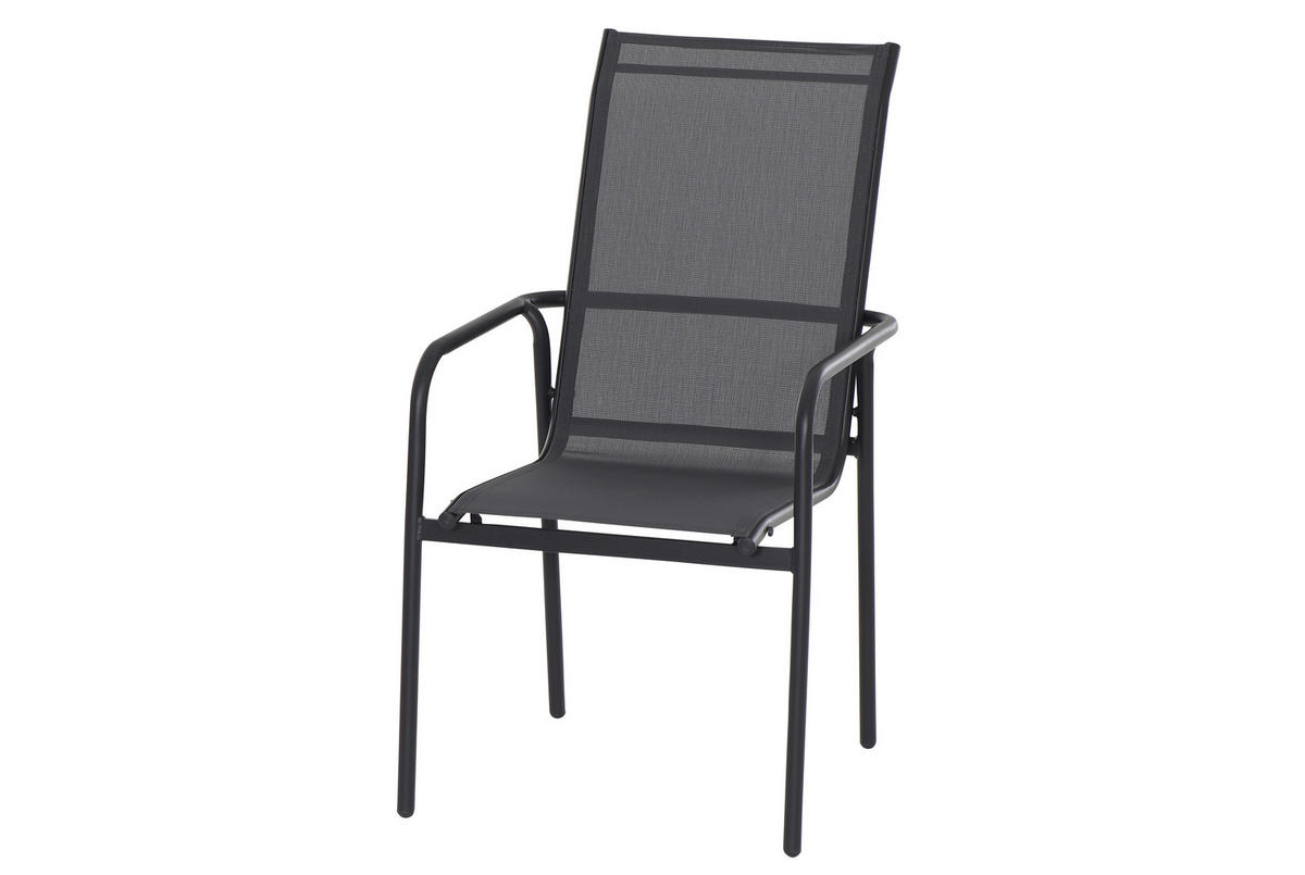 GARTENTISCHGRUPPE Webstoff Stahl  - Grau, MODERN, Glas/Textil (284/204/100cm) - Ambia Garden