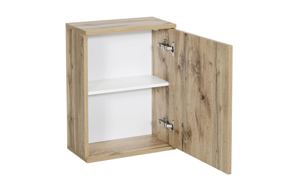 HÄNGESCHRANK 40,3/54,5/20 cm  - Eichefarben, KONVENTIONELL, Holzwerkstoff/Metall (40,3/54,5/20cm) - MID.YOU