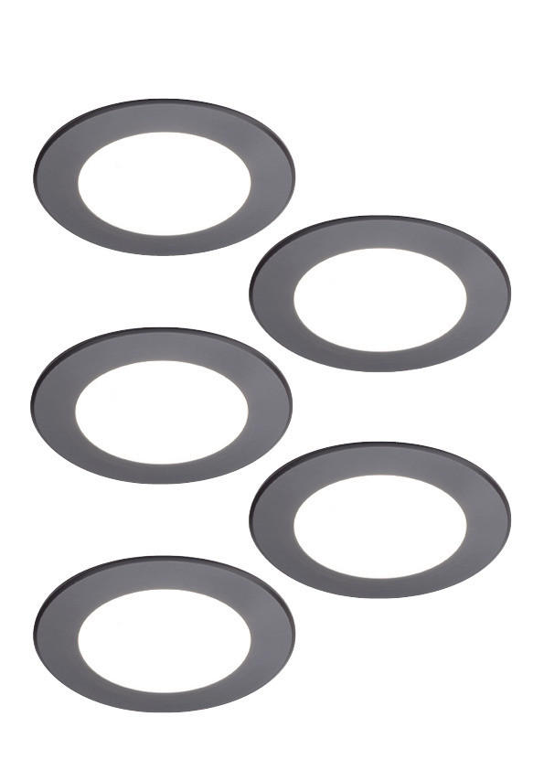 UNTERBAULEUCHTEN-SET - Schwarz, Basics, Kunststoff (68/68/8cm) - HKT