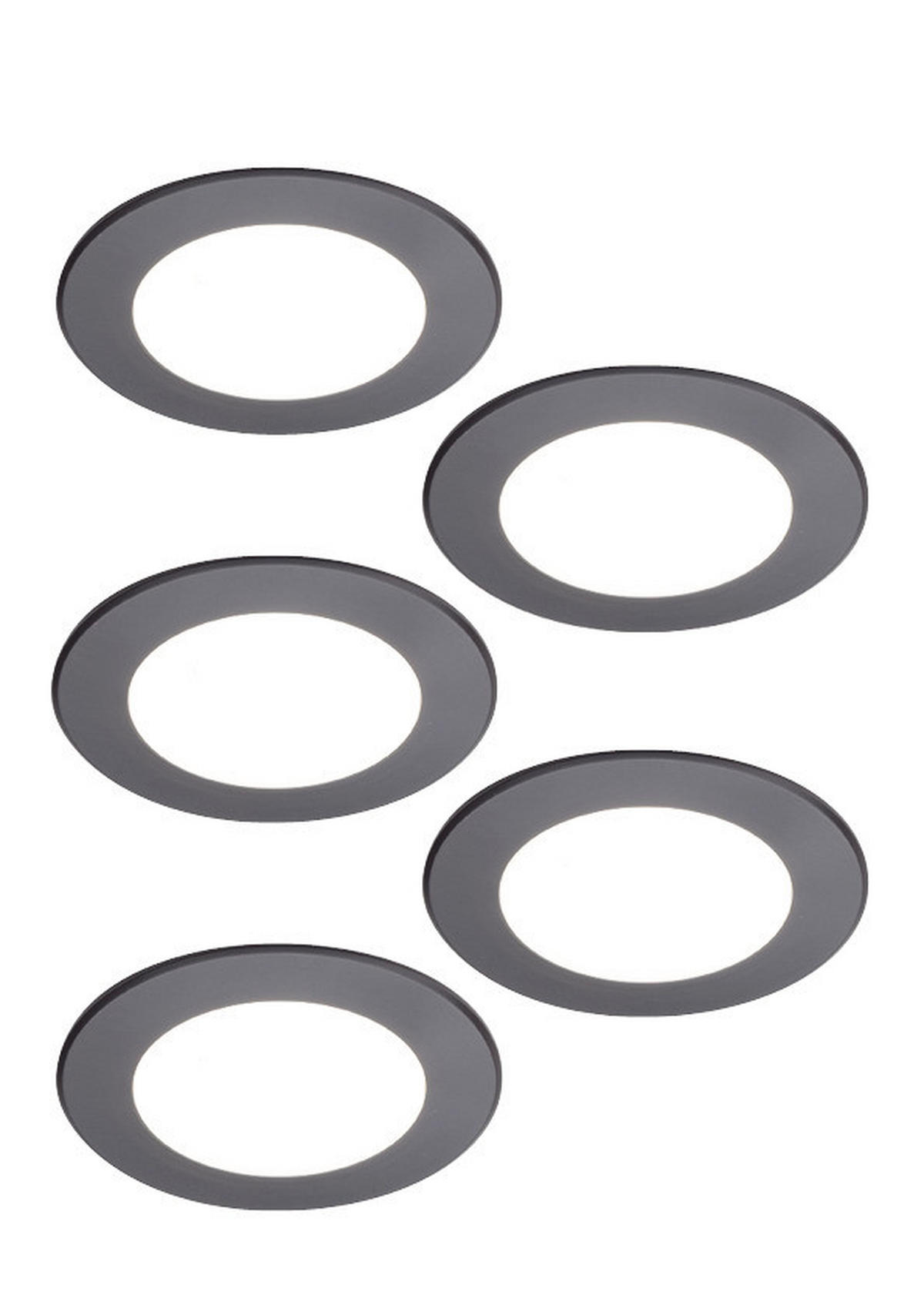 UNTERBAULEUCHTEN-SET - Schwarz, Basics, Kunststoff (68/68/8cm) - HKT