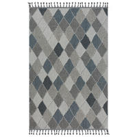 WEBTEPPICH 133/190 cm Blau, Grau  - Blau/Grau, Design, Textil (133/190cm) - Novel