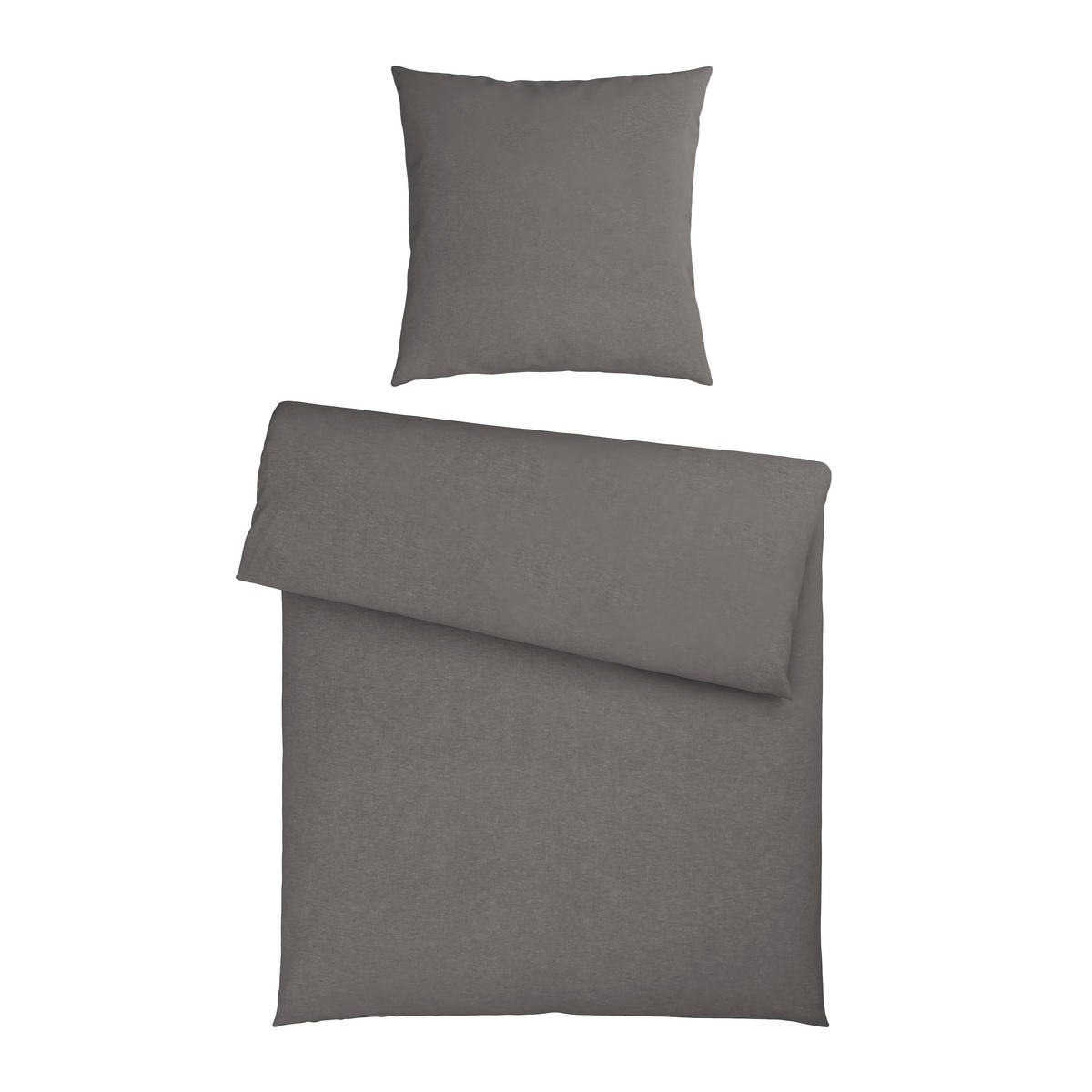 BETTWÄSCHE Flanell Flanell 135/200 cm  - Silberfarben, Basics, Textil (135/200cm) - Novel
