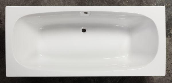 BADEWANNE Wandmontage  180/80/41 cm  - Weiß, KONVENTIONELL, Kunststoff (180/80/41cm)