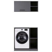 HAUSWIRTSCHAFTSRAUM 99/208/68 cm  in Anthrazit  - Anthrazit, MODERN, Holzwerkstoff (99/208/68cm) - home24