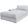 BIGSOFA Cord Hellgrau  - Hellgrau/Schwarz, MODERN, Kunststoff/Textil (117/93/190cm) - Carryhome
