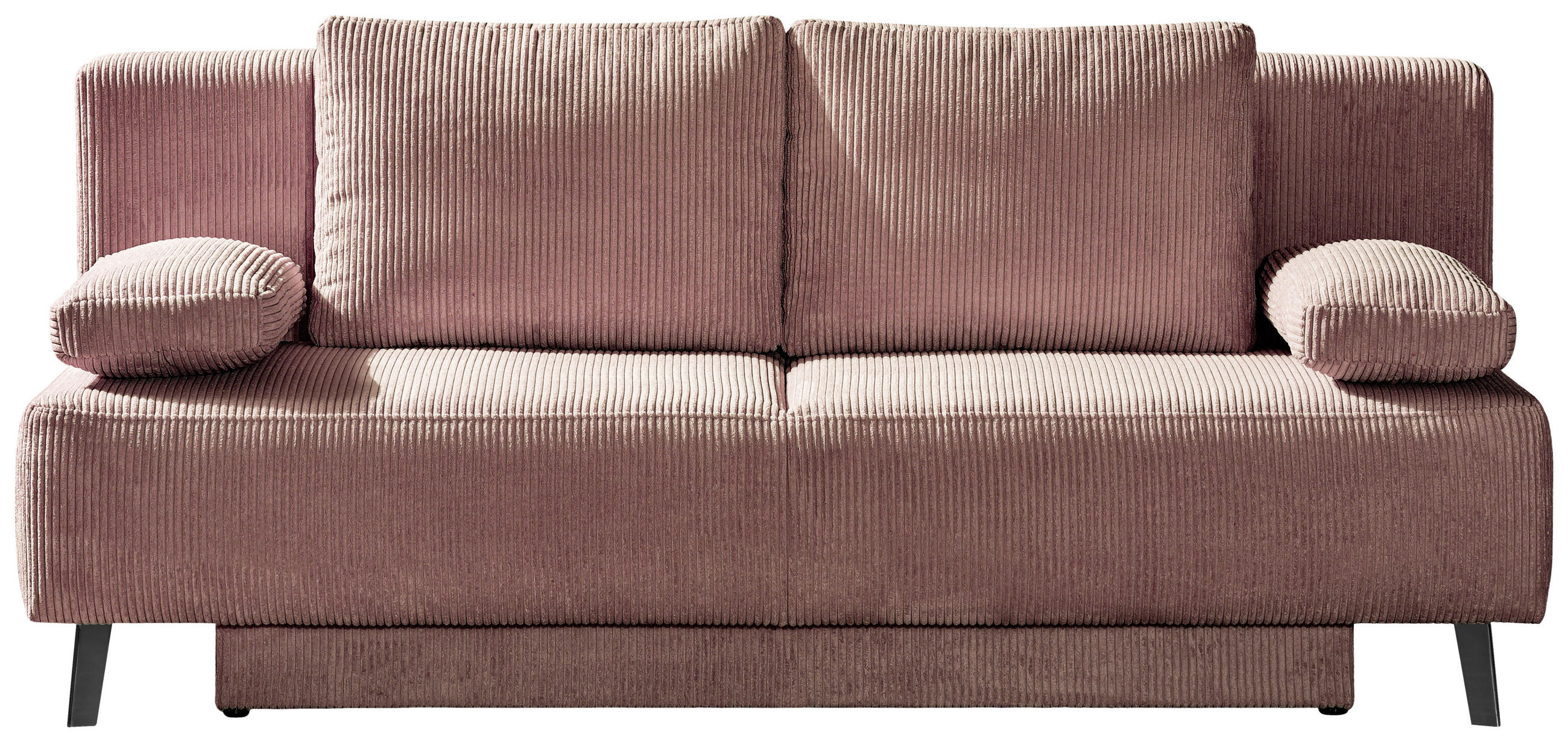 ROZKLÁDACÍ POHOVKA, textil, růžová - růžová/černá, Moderní, kov/textil (193/85/88cm) - Novel