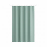 DUSCHVORHANG BIO 180/200 cm  - Grün, Basics, Kunststoff (180/200cm) - Spirella