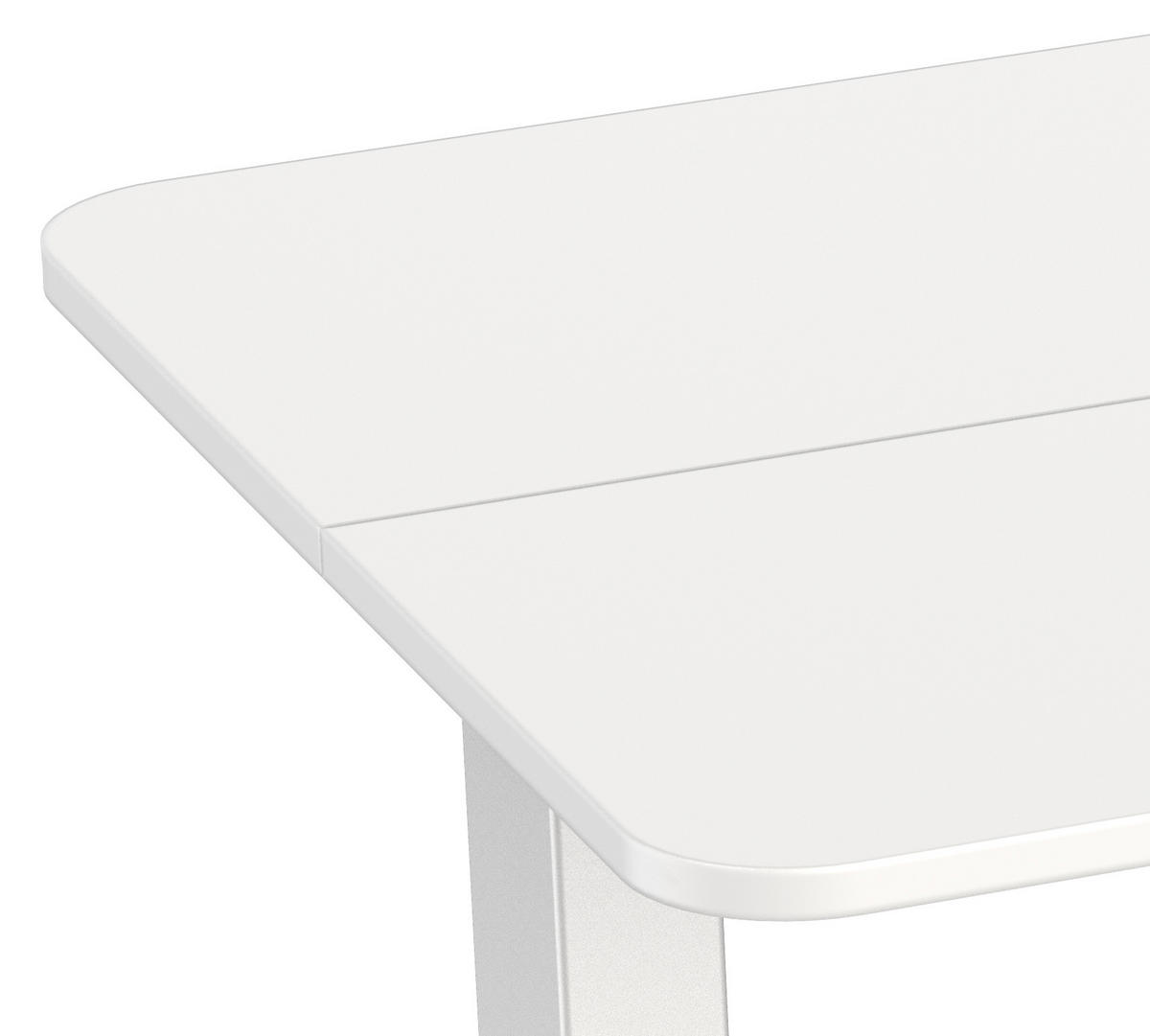 SCHREIBTISCH höhenverstellbar  - Weiß, MODERN, Holzwerkstoff/Metall (120/60/68,8-118,5cm) - Livetastic