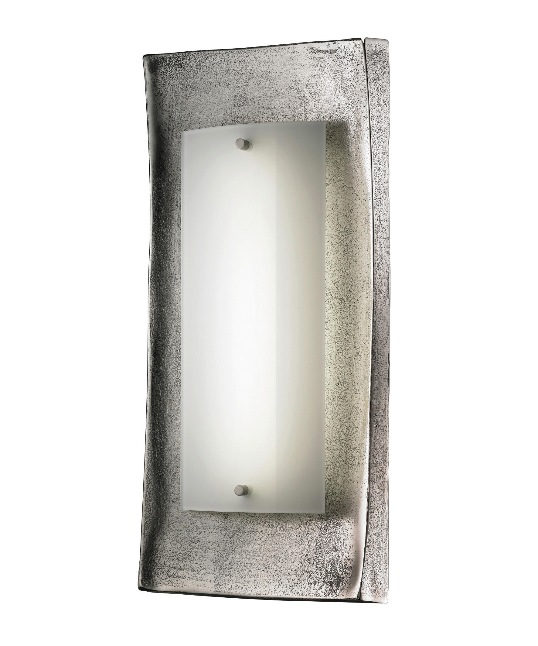 LED-WANDLEUCHTE SHINE   - Opal/Nickelfarben, Design, Glas/Metall (18,5/42cm) - Fischer & Honsel