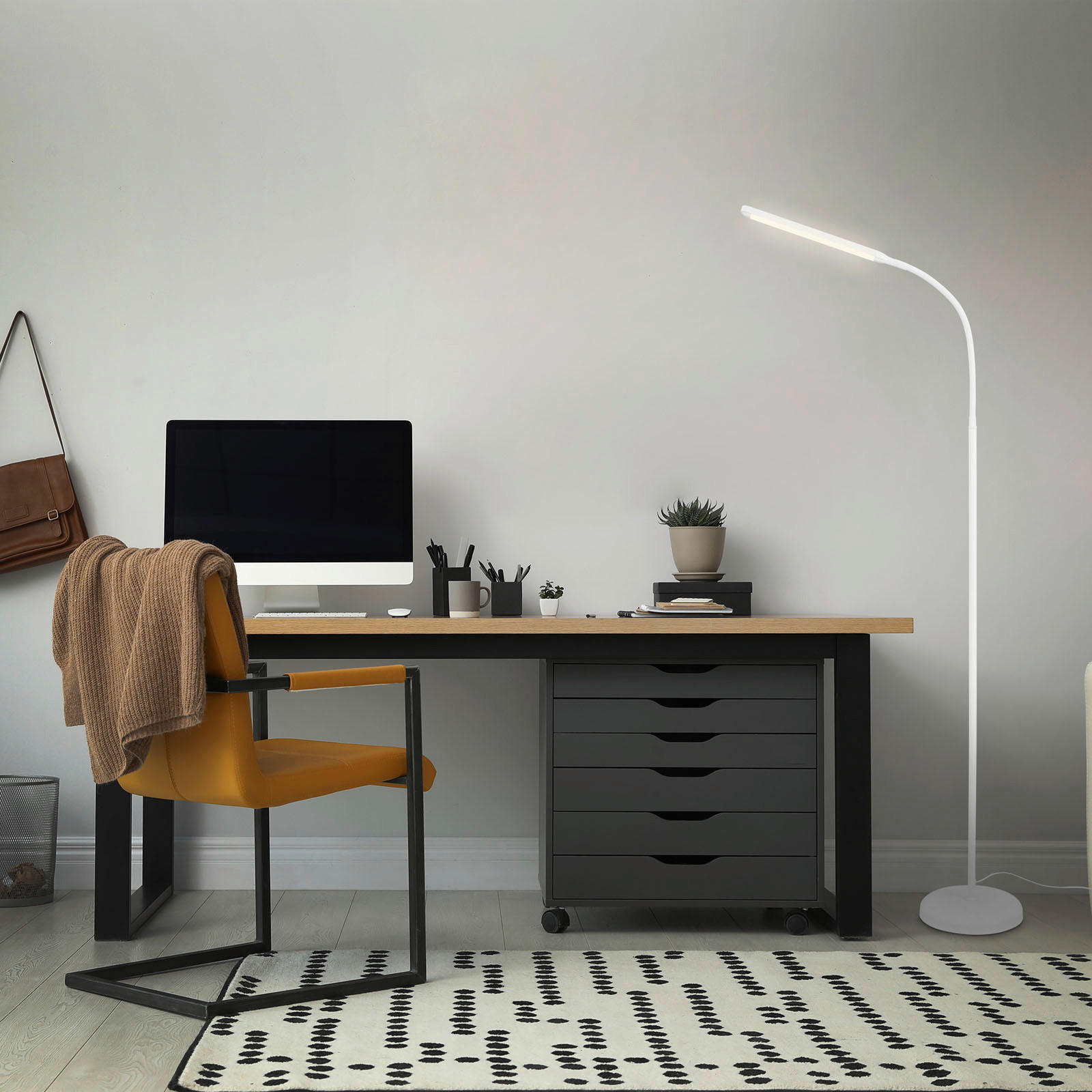 STOJEČA LED-SVETILKA  Pivaz //3000 K// - bela, Trend, umetna masa (126,5/21/66cm)