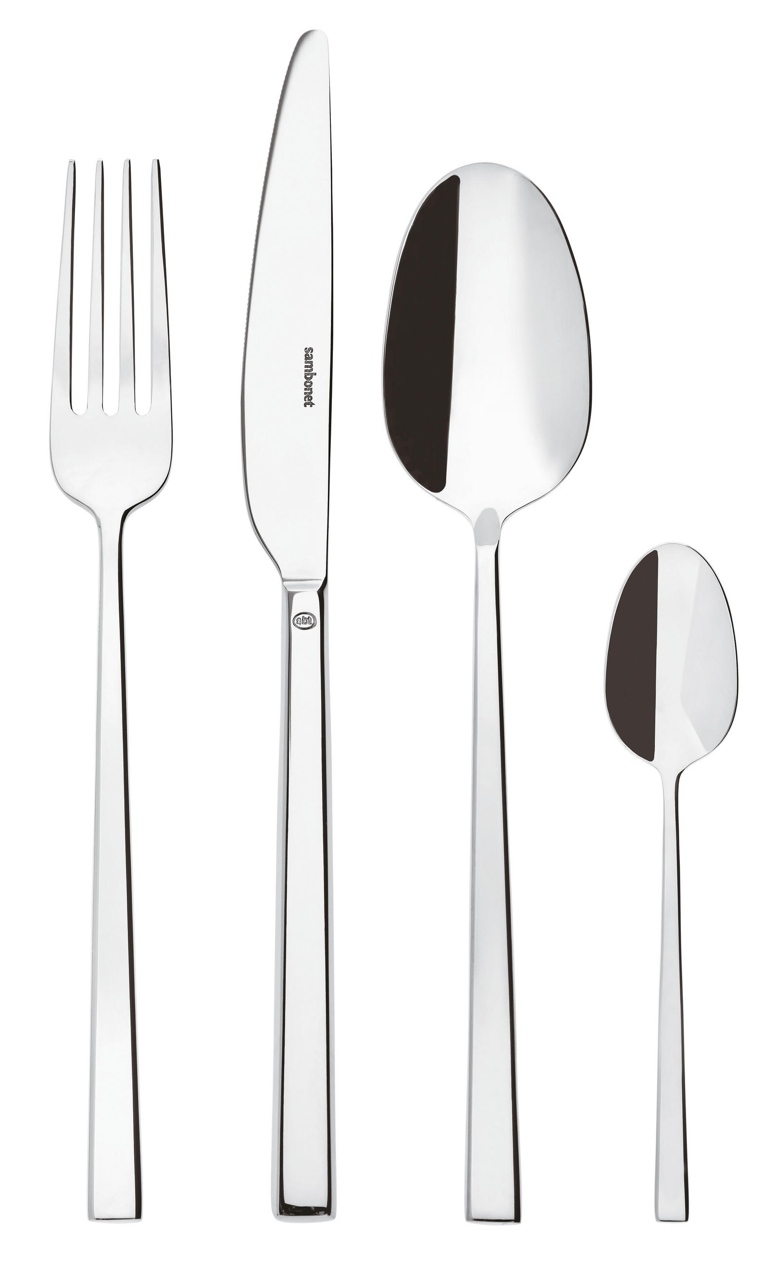 PRIBOR ZA JELO  24 dela     - Osnovno, metal (40/30/10cm) - Sambonet