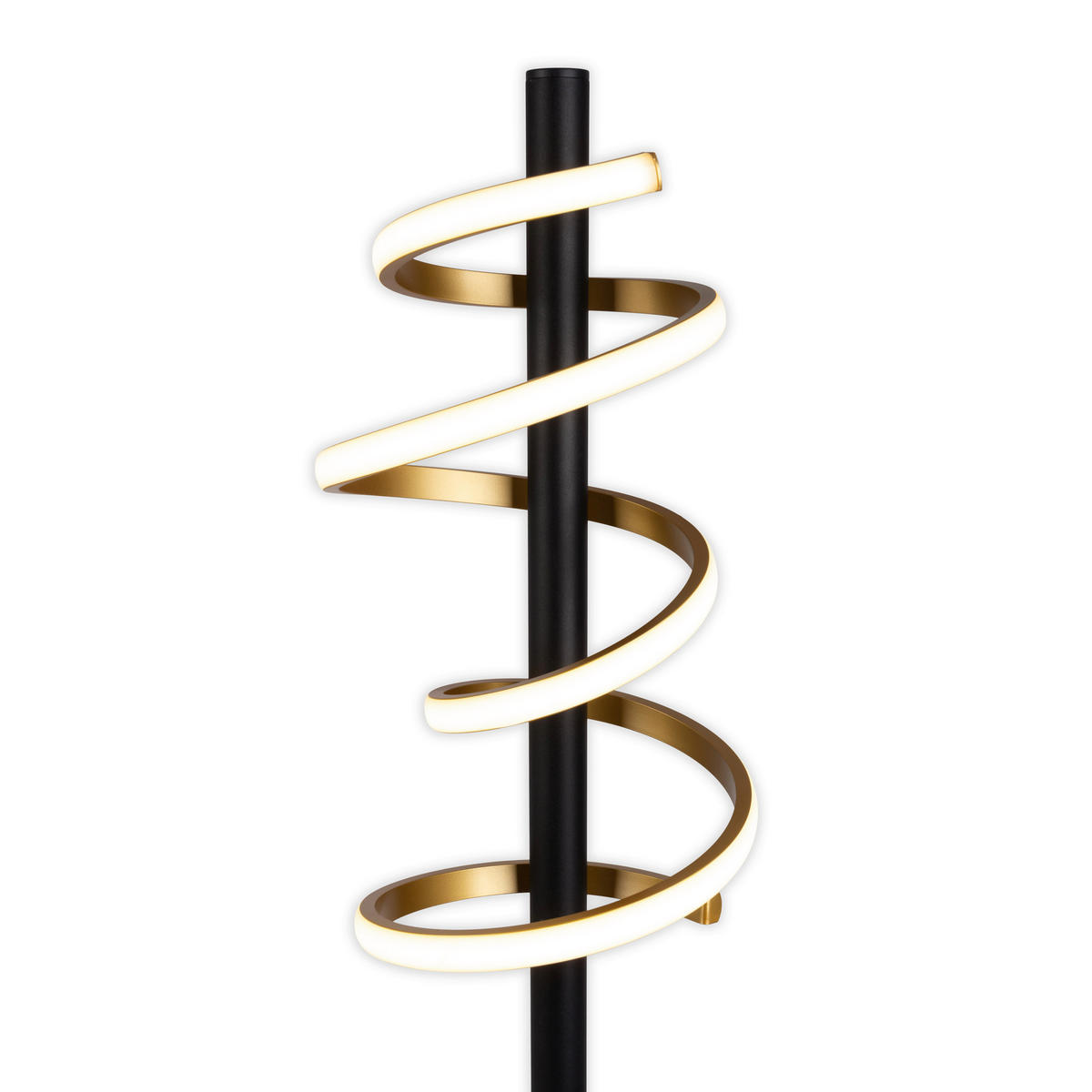 LED-STEHLEUCHTE 22/140 cm    - Goldfarben/Schwarz, Design, Kunststoff/Metall (22/140cm) - Näve