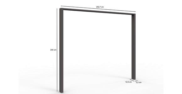 PASSEPARTOUTRAHMEN 256/240/12 cm   - Dunkelgrau, KONVENTIONELL, Holzwerkstoff (256/240/12cm) - Venda