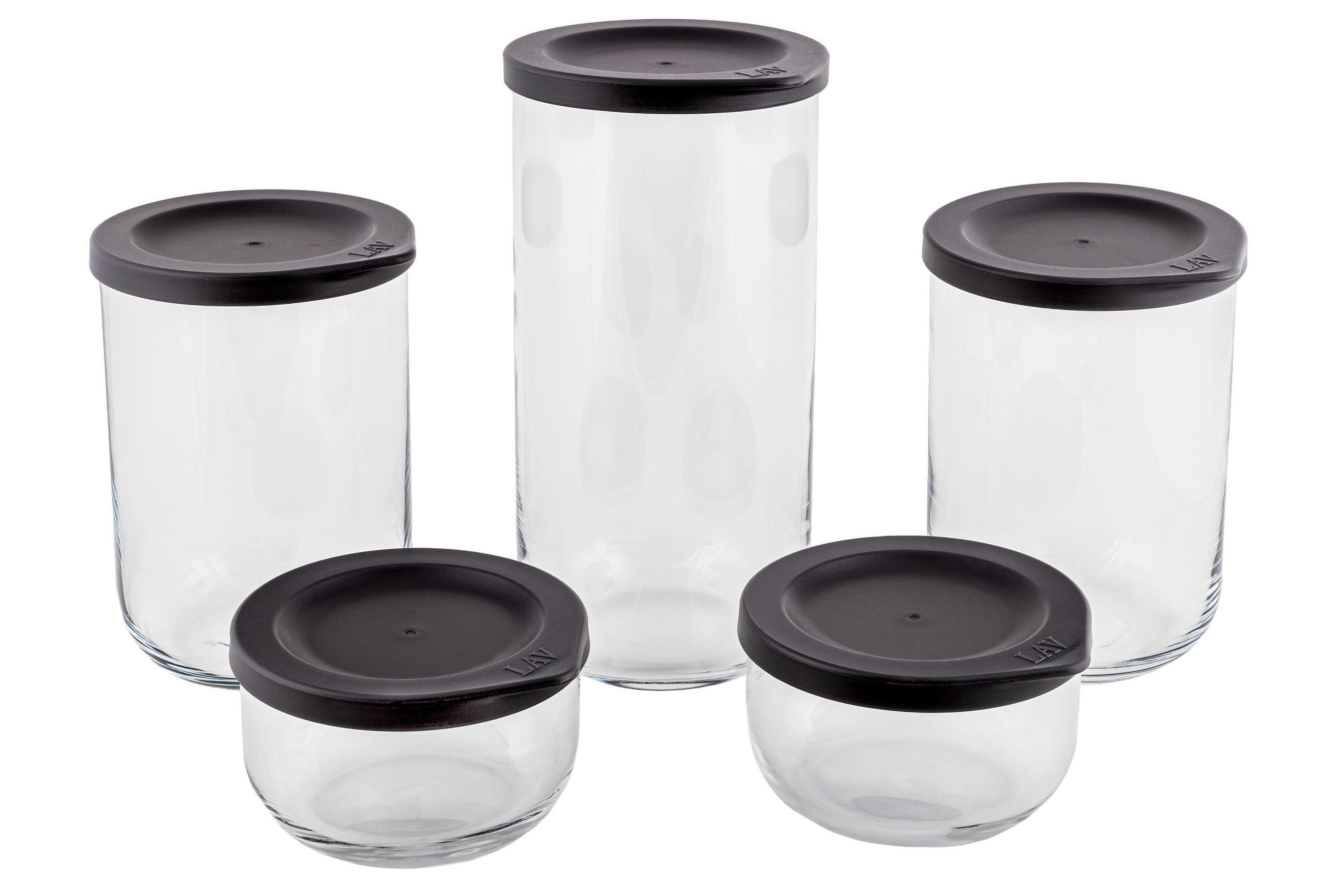 POSUDA ZA HRANU     - siva/prozirna, Osnovno, staklo/plastika (10cm)