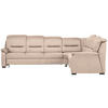ECKSOFA in Mikrofaser Beige  303/245 cm  - Beige/Schwarz, KONVENTIONELL, Holz/Textil (303/245cm) - Beldomo Comfort