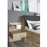 BETT 180/200 cm - Eichefarben/Dunkelbraun, KONVENTIONELL (180/200cm) - Carryhome
