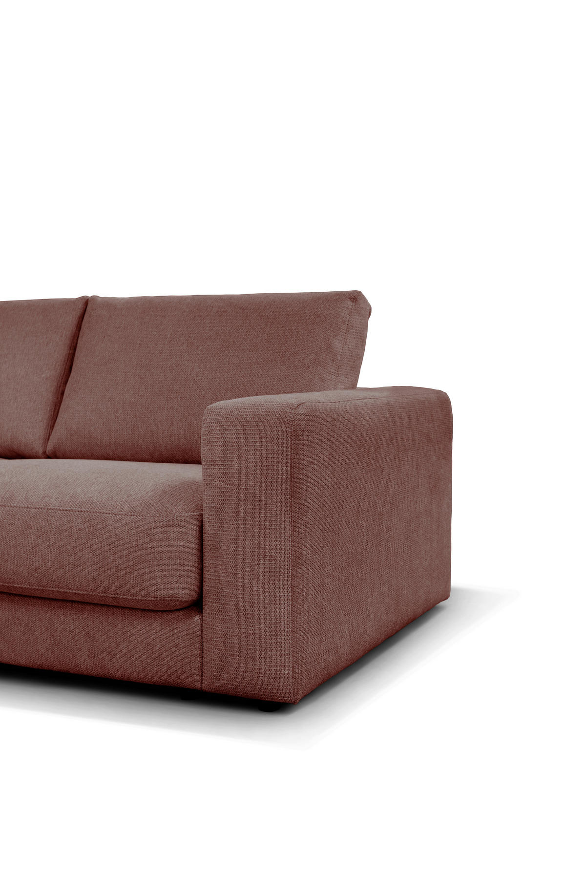 ECKSOFA VIGO Rot  - Rot/Schwarz, Design, Textil (172/303cm) - MID.YOU