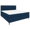 BOXSPRINGBETT 180/200 cm  in Dunkelblau  - Schwarz/Dunkelblau, KONVENTIONELL, Textil/Metall (180/200cm) - Boxxx