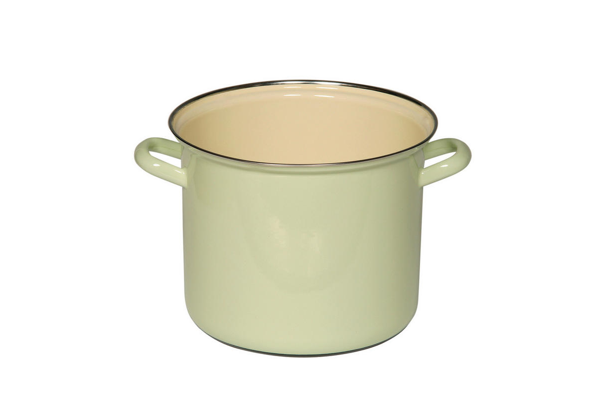 KOCHTOPF Classic Bunt 6 l  - Hellgrün, Basics, Metall (6cm) - Riess