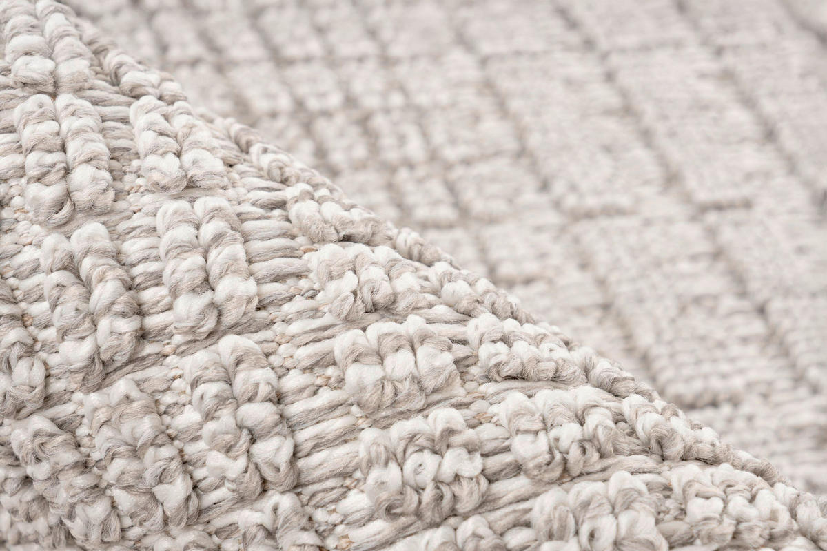 FLACHWEBETEPPICH 120/170 cm Silberfarben  - Silberfarben, Basics, Textil (120/170cm) - Kayoom