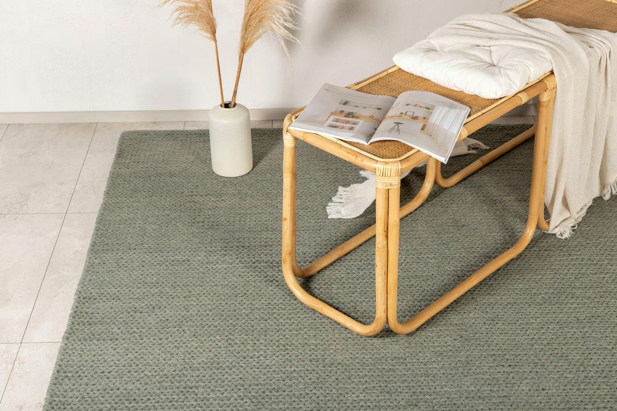 FLACHWEBETEPPICH 250/350 cm Hellgrün  - Hellgrün, LIFESTYLE, Textil (250/350cm) - P & B