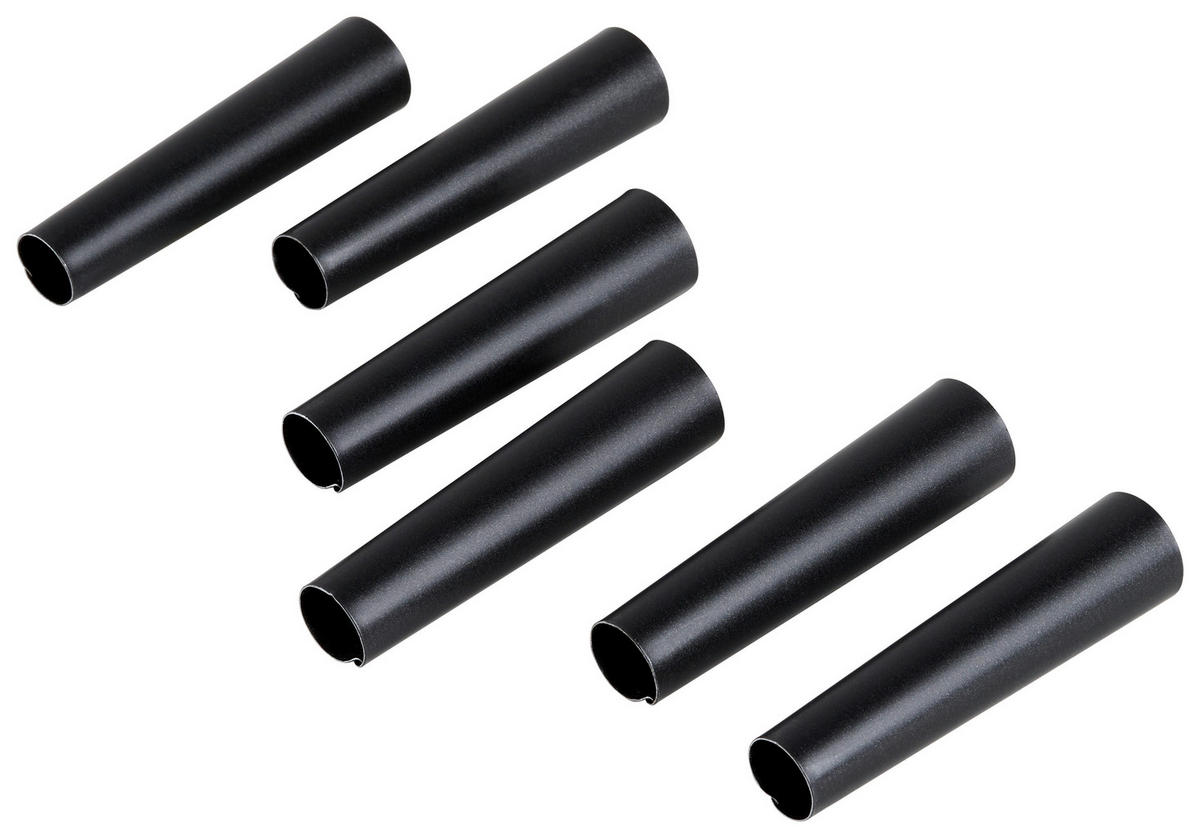 SCHAUMROLLENFORM 23/8/2 cm 6-teilig  - Schwarz, Basics, Metall (23/8/2cm) - Zenker