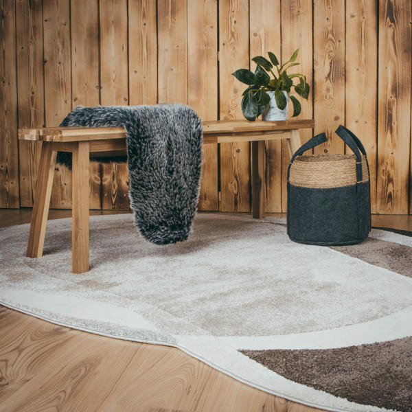 COVOR CU ȚESĂTURĂ PLATĂ My Frisco  - taupe, Basics, textil (160/230cm)