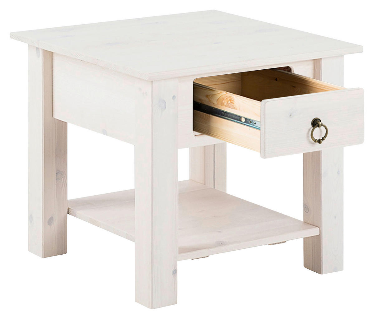 COUCHTISCH in Holz 50/45/50 cm  - Bronzefarben/Weiß, Design, Holz/Metall (50/45/50cm) - MID.YOU