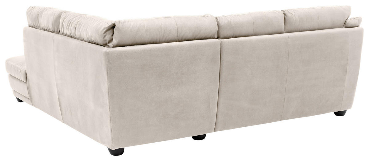 ECKSOFA in Mikrofaser Sandfarben  245/225 cm  - Sandfarben, Design, Kunststoff/Textil (245/225cm) - Livetastic