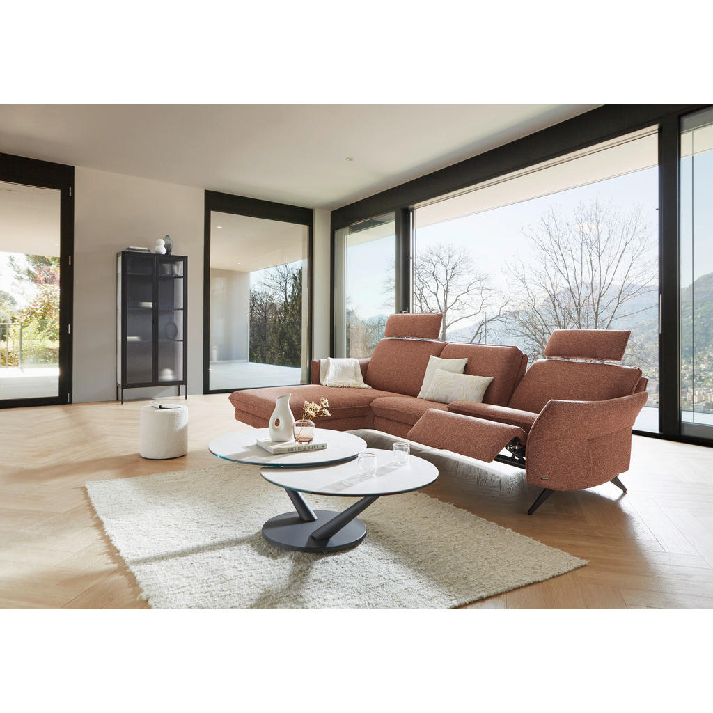 Thumbnail - Himolla Ecksofa 6902, Altrosa, Textil, 3,5-Sitzer, L-Form, 281x171 cm, Blauer Engel, Goldenes M, Emas, erweiterbar, Type...
