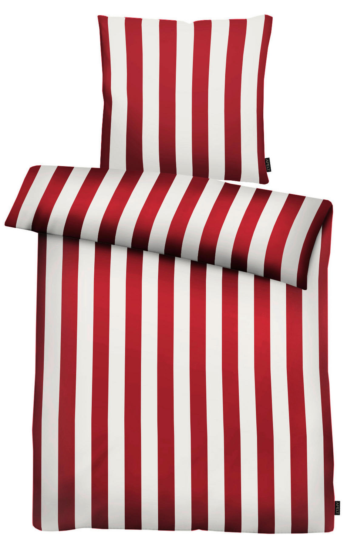 BETTWÄSCHE 2-teilig Paul Satin 135/200 cm  - Rot, KONVENTIONELL, Textil (135/200cm) - Apelt