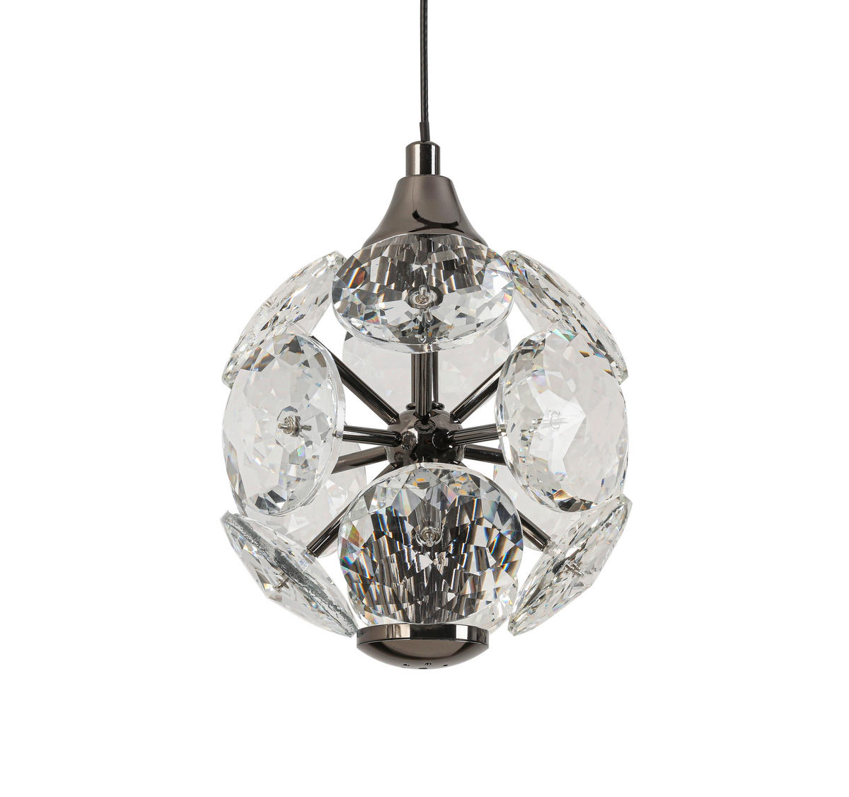 LED FÜGGŐLÁMPA 93/15/150 cm  - krómszínű, Trend, Üveg/fém (93/15/150cm) - Ambiente