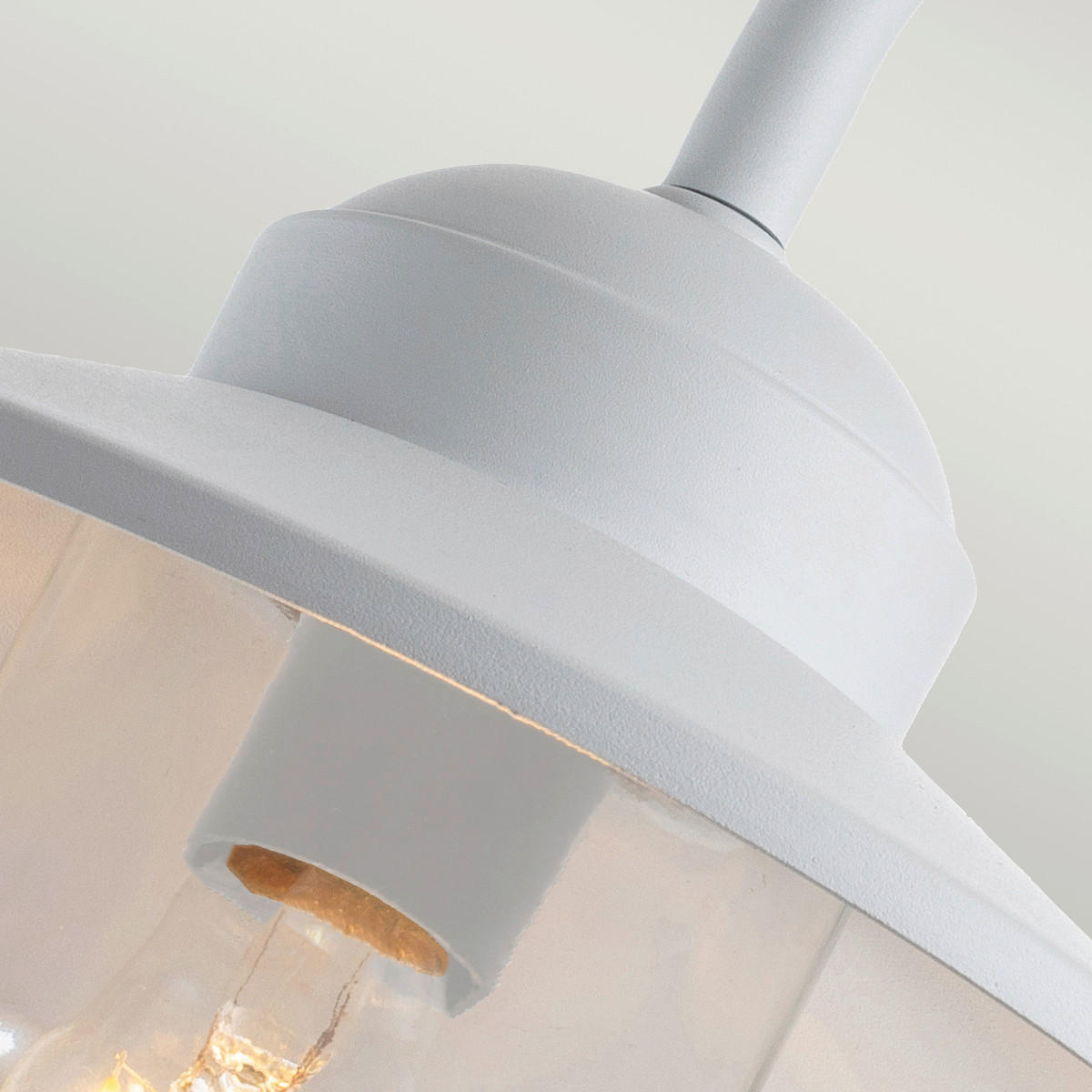 AUßENWANDLEUCHTE 42/27.5/25.5 cm   - Weiß, KONVENTIONELL, Glas/Metall (42/27.5/25.5cm) - Elstead Lighting