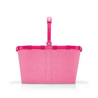 EINKAUFSKORB 22 L  - Pink/Schwarz, Basics, Textil (49/29/28cm) - Reisenthel
