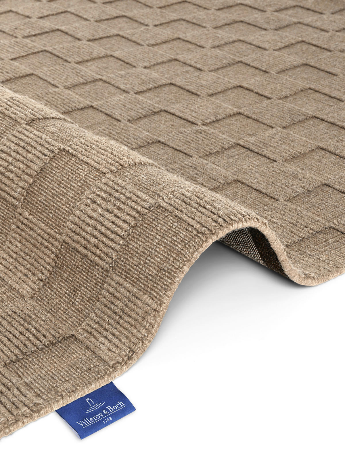 WEBTEPPICH  Wohnzimmer 120/170 cm Kollektion 1766 Hellbraun rechteckig  - Hellbraun, Basics, Textil (120/170cm) - Villeroy & Boch