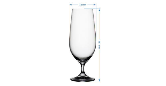 GLÄSERSET Lucca 6-teilig - Klar, Basics, Glas (0,38l) - Novel