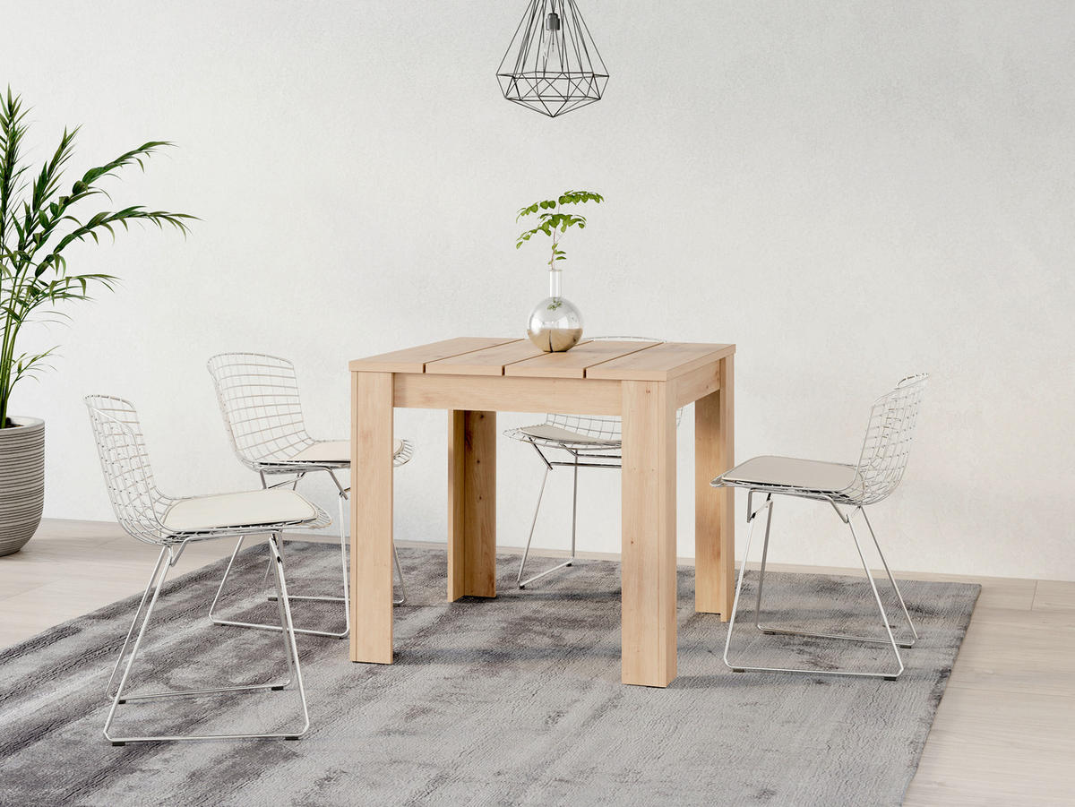 STOL ZA BLAGOVAONICU  hrast Artisan  drvni materijal      - hrast Artisan, Moderno, drvni materijal (80/80/75,5cm)