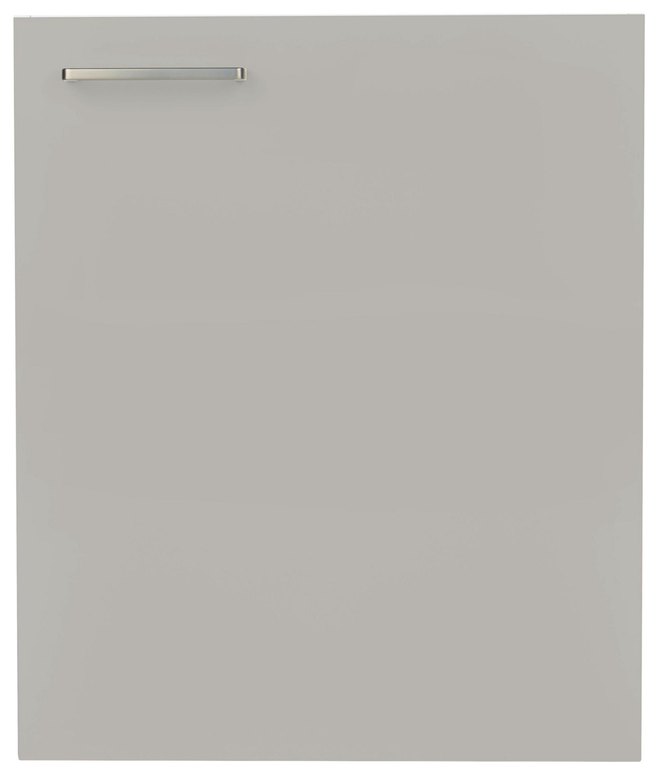 KÜCHENSCHRANKFRONT 60/72/1,9 cm  in Grau  - Edelstahlfarben/Grau, MODERN, Holzwerkstoff/Metall (60/72/1,9cm) - Nobilia