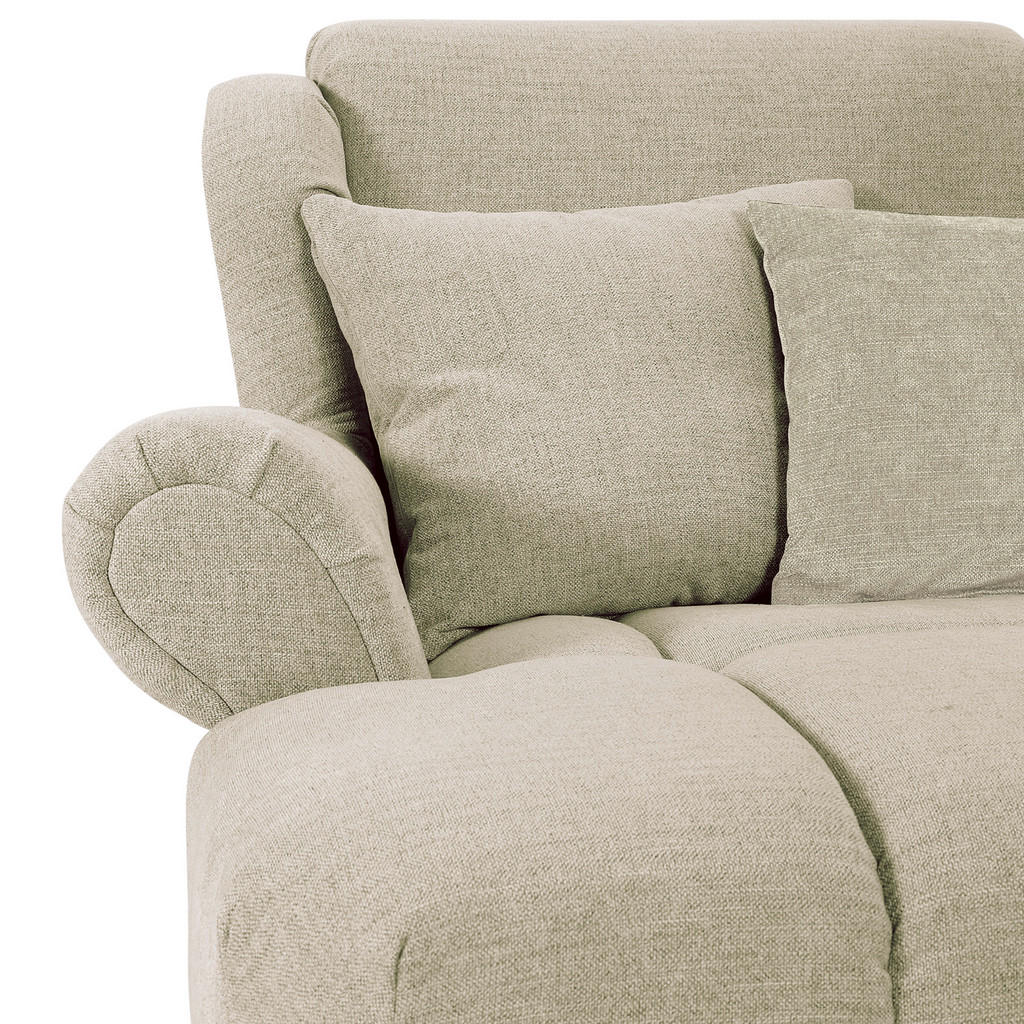 Thumbnail - Carryhome Xxl-Sessel, Beige, Textil, Buche, massiv, Füllung: Polyester, 125x100x140 cm, Wohnzimmer, Sessel, Polstersesse...
